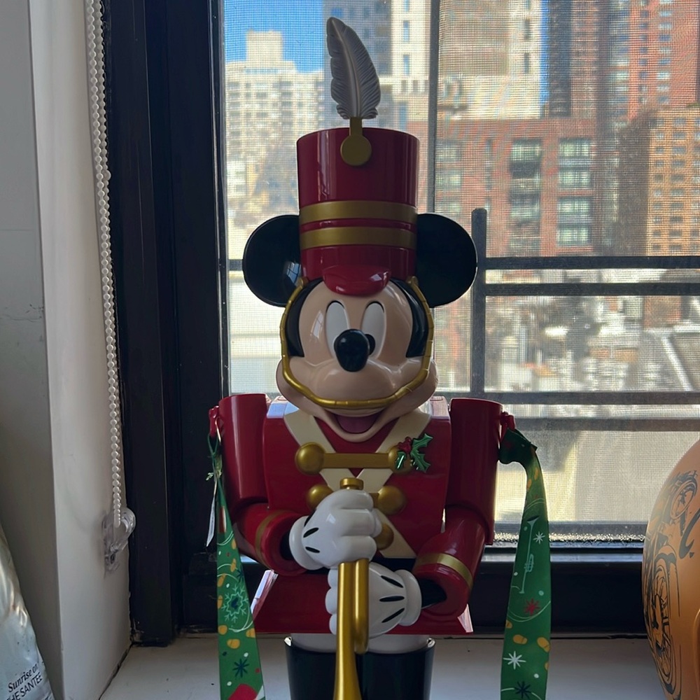 Mickey Mouse Christmas nutcracker popcorn holder